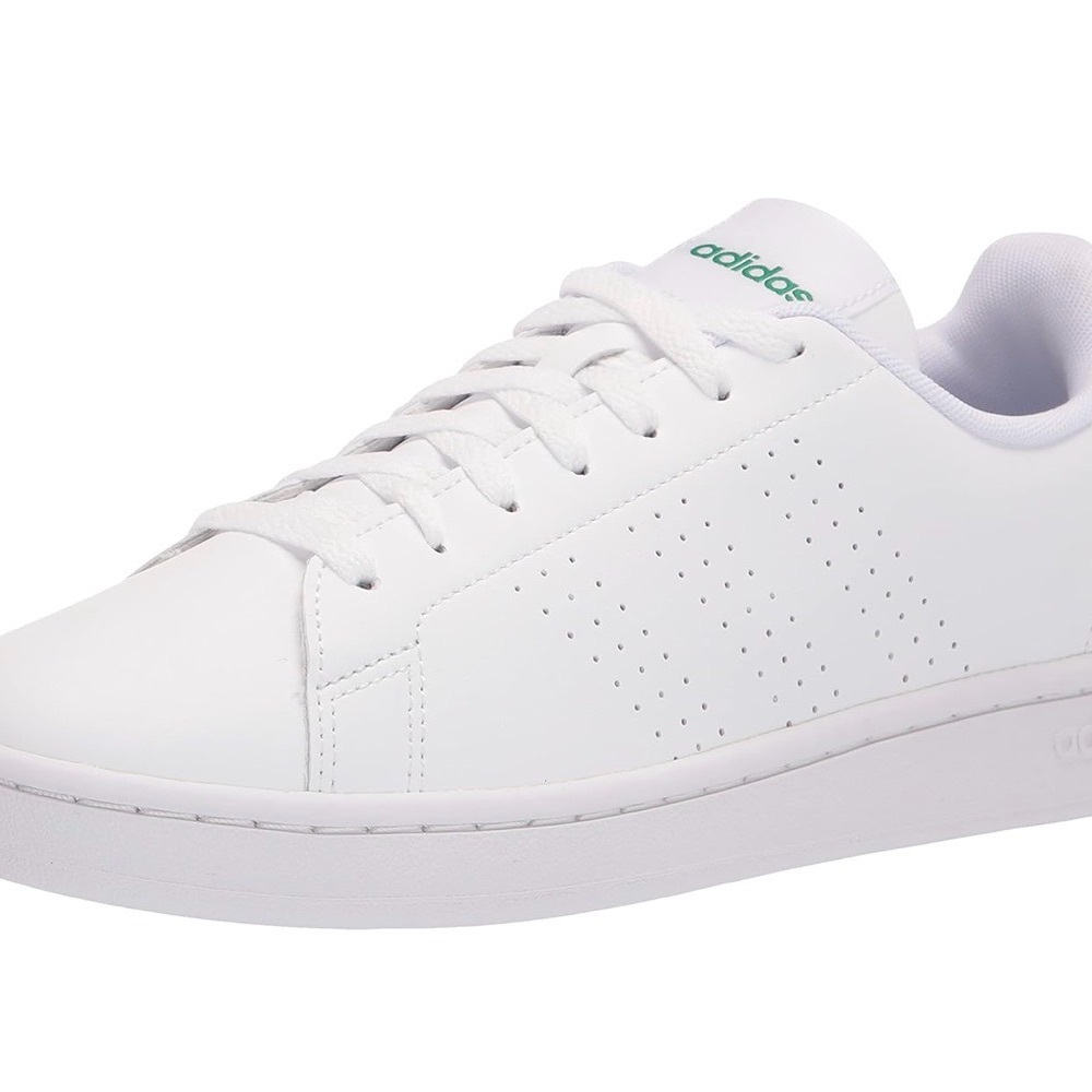 Adidas Advantage - Classic White with Green Detail - Picture 8 of 12